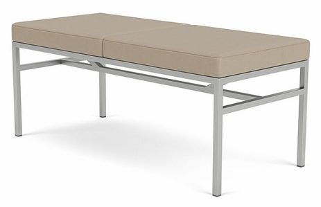 Avon 2-Seat Fully Upholstered Bench  Upgrade Fabric or Healthcare Vinyl