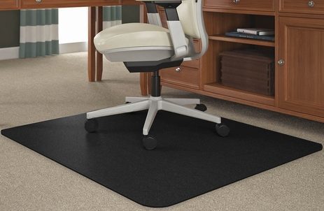 Black Chair Mats for Medium Pile Carpets - 36