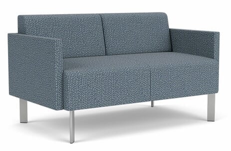 Luxe Loveseat in Upgrade Fabric/Healthcare Vinyl