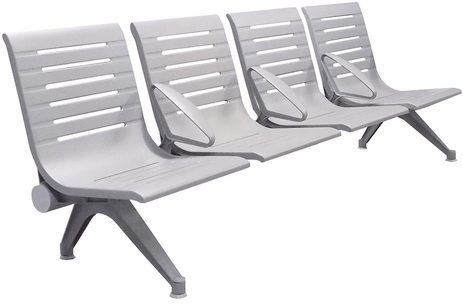 Ascend 4-Seat Beam Seater in Gray Mist