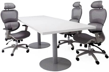 6'x4' / 8'x3' Conference Table w/Steel Disc Bases - See Other Sizes