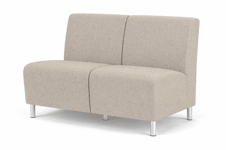 Ravenna 2- Seat Armless Sofa in Upgrade Fabric or Healthcare Vinyl