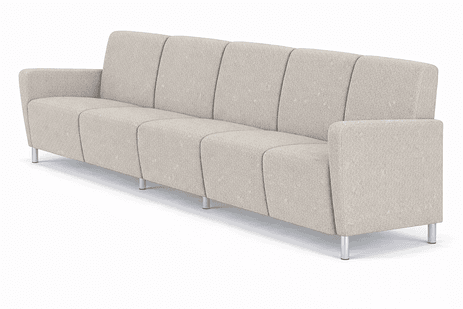 Ravenna 5 Seat Sofa in Upgrade Fabric or Healthcare Vinyl