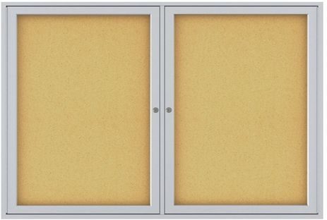 Aluminum Frame Cork Bulletin Board - 60