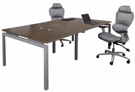 4-Person Collaborative Open Office Benching Workstation w/48