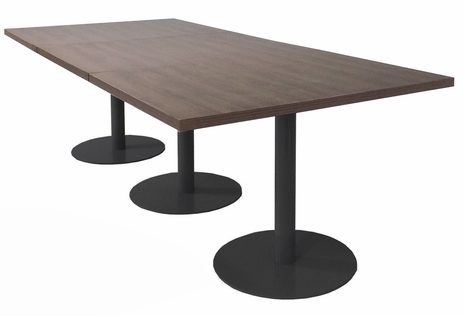 9' x 4' / 12' x 3' Rectangular Disc Base Conference Table