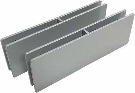 Steel Straight Connecting Brackets for Sneeze Guard Panels - Set of 2 - IN STOCK!