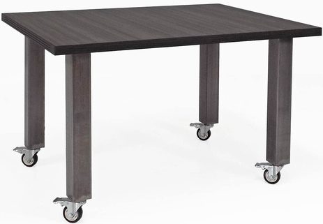 3' x 4' Rectangular Mobile Industrial Steel Leg Conference Table Add-On