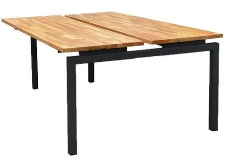 2-Person Solid Beech Wood Technology Table w/ 71