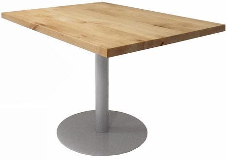 3' x 4' Solid Wood Add-On Conference Table with Disc Base