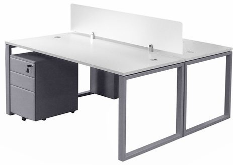 TrendSpaces 2-Person Basic Benching Workstation