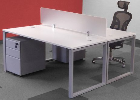 TrendSpaces 2-Person Basic Bench Workstation