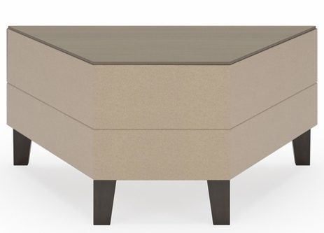 Fremont 45 Degree Wedge Table in Standard Fabric or Vinyl