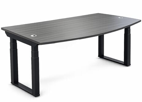 Sophisticate Electric Lift Bow Front Desk