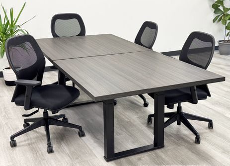 8' x 4 Sophisticate Series Electric Lift Meeting Table