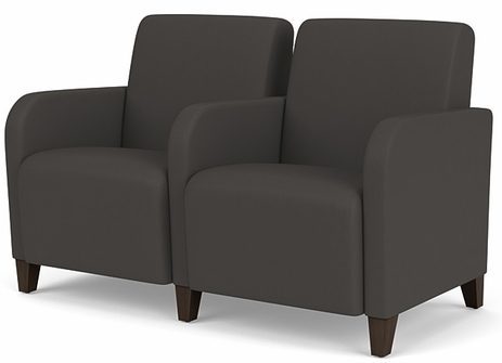 2 Seats w/ Center Arm in Upgrade Fabric or Healthcare Vinyl