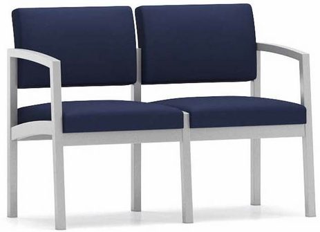 Lenox Steel 2-Seat Sofa in Standard Fabric/Vinyl