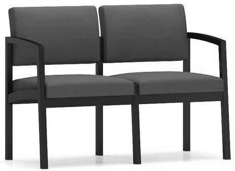 Lenox Steel 2-Seat Sofa in Upgrade Fabric/Healthcare Vinyl