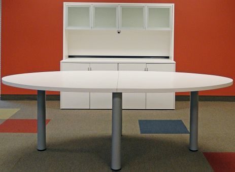 Oval Conference Table in 5 Colors - 8' Length- See Other Sizes