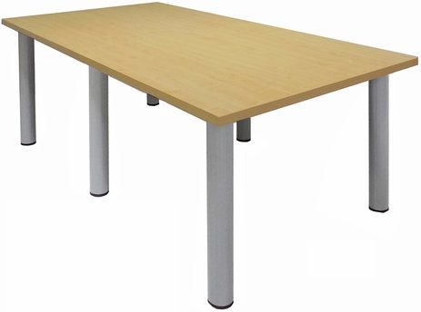 8' x 4' Post Leg Conference Table