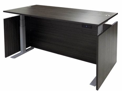 Charcoal Adjustable Height Rectangular Front Desk
