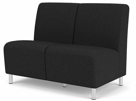 Ravenna 2- Seat Armless Sofa in Upgrade Fabric or Healthcare Vinyl