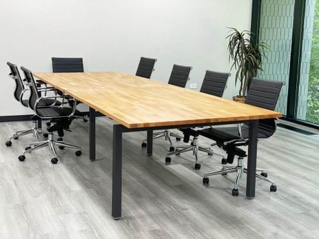 11' x 5' Solid Wood Board Room Table