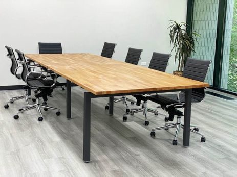 12' x 4' Solid Wood Boardroom Table