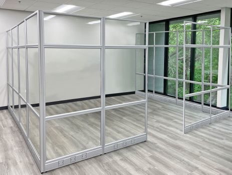12' x 15' x 7'H Clear Glass Modular Conference Room 