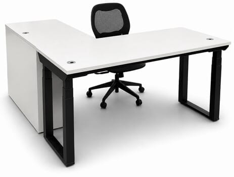 Sophisticate Electric Lift L-Shaped Manager's Desk