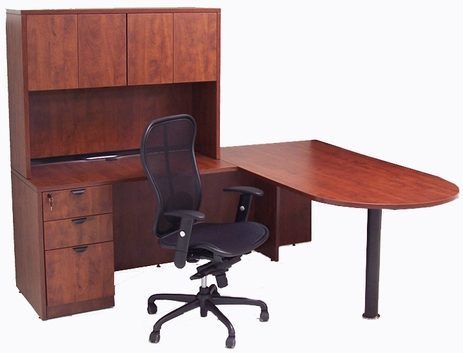 Peninsula L-Shaped Desk w/48