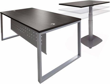 Executive L-Desk w/Electric Lift Desk Return   