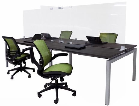 4-Person Benching Workstation w/32