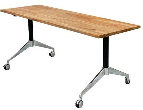 Solid Wood Flip Top Training Table - 71