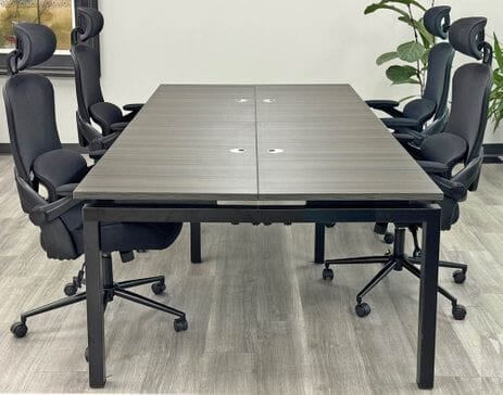 4-Person Collaborative Open Office Benching Workstation w/48