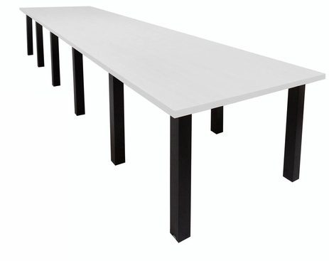 15' x 4' Conference Table w/Square Post Legs