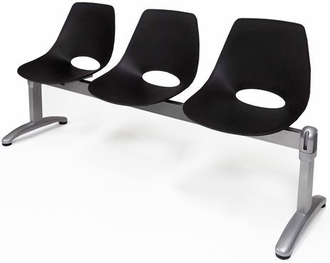 Scoop Beam Seating - 3-Seat Beam Seater - See Other Sizes & Colors
