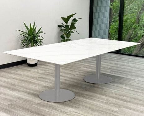 8' Sintered Stone Disc Base Table