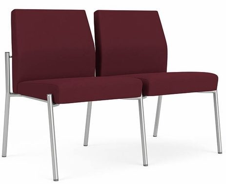 Mystic Armless 2 Seat Sofa in Standard Fabric or Vinyl