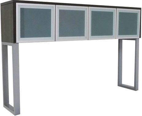 TrendSpaces Glass Door Hutch with Legs