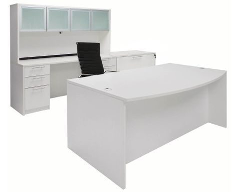 White 4-Piece Office Furniture Set