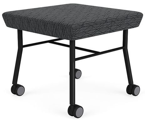 Mystic 1 Seat Bench w/ Casters in Upgrade Fabric or Healthcare Vinyl