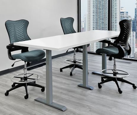 8' x 3' Deluxe Electric Lift Height Adj. Conference Table - See Other Sizes