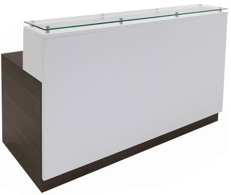 Contrasts Custom 6'W Reception Desk w/Glass Counter