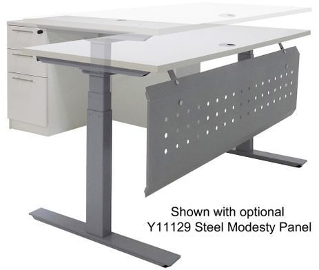Electric Lift Height Adjustable L-Shaped Desk with Height Adjustable 60