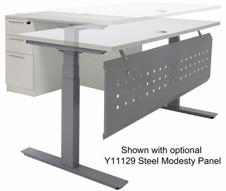 Electric Lift Height Adjustable L-Shaped Desk with Height Adjustable 60