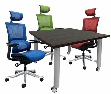 Mobile Modular Conference Tables.  4' x 4' Square-See Other Sizes Below