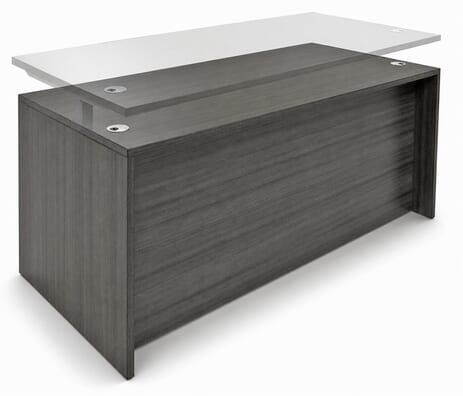 Charcoal Adjustable Height Manager's Desk
