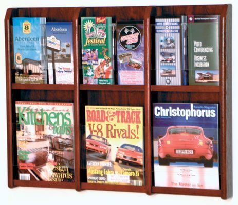 6 Magazine/12 Brochure Pocket Rack