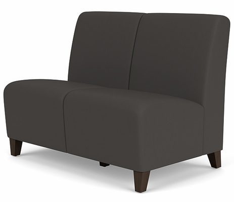 Siena 2 Seat Armless Sofa in Upgrade Fabric or Healthcare Vinyl
